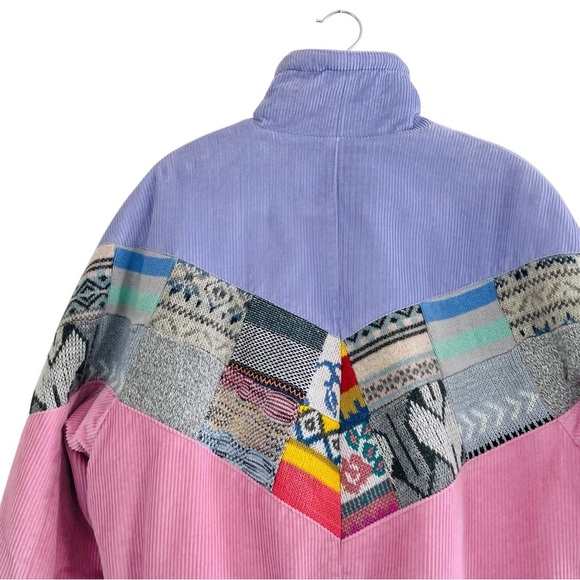 Rarework Studio Sherpa Aztec Bomber Jacket - Picture 4 of 12